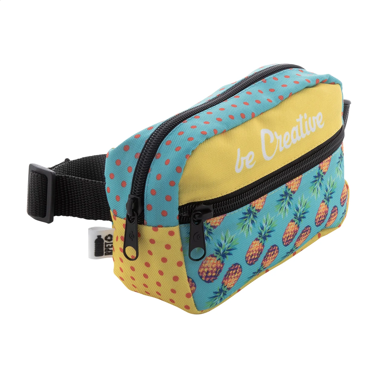 Individuelle Gürteltasche CreaWaist Compact, schwarz, weiß – Bild 3