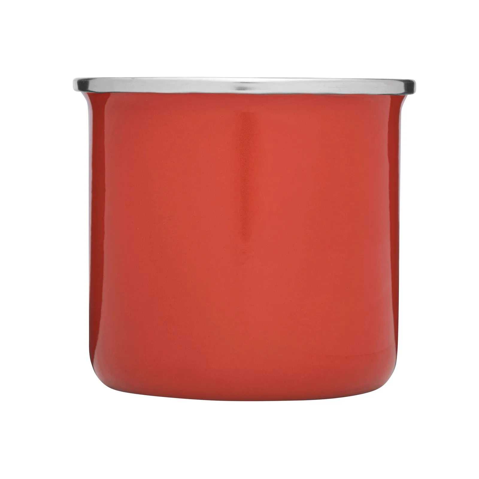 VINTAGE CUP - Emaille-Trinkbecher, rot – Bild 5