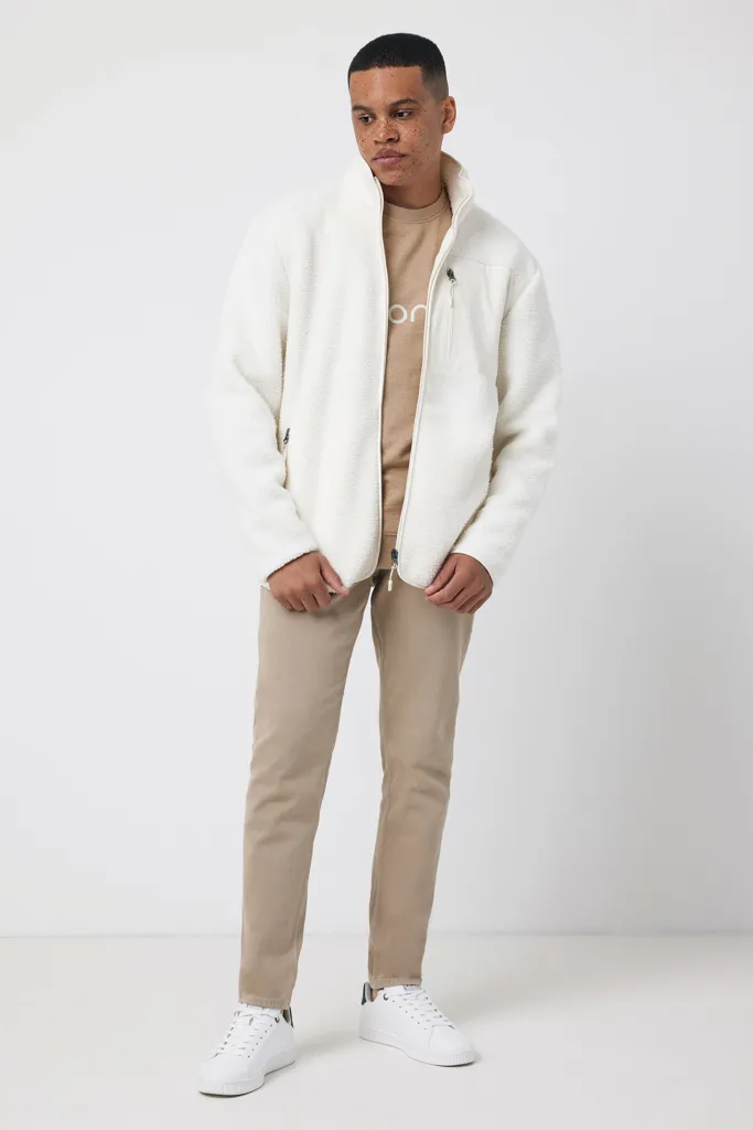 IQONIQ Diran Fleecejacke aus recyceltem Polyesterflor, neutral – Bild 6