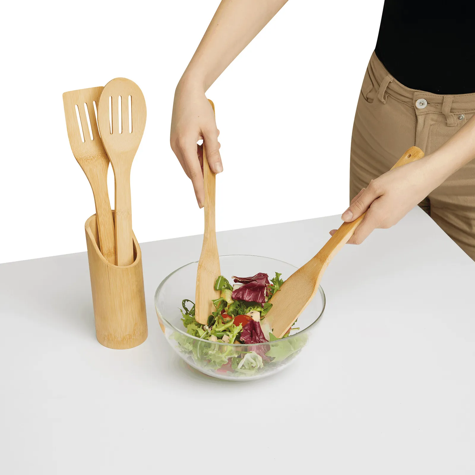 COOKING TIME - Küchenhelfer-Set braun, braun – Bild 4