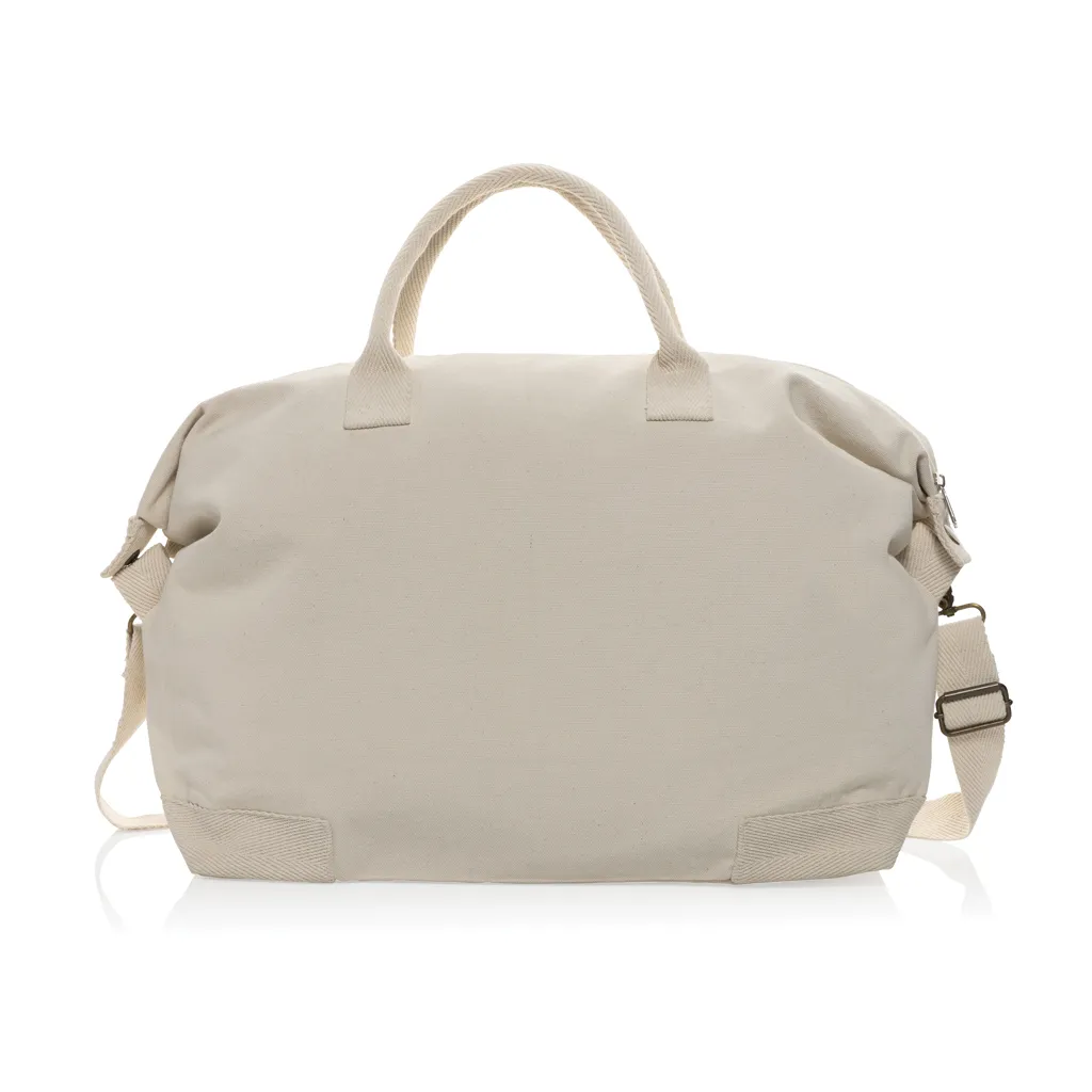 Kezar AWARE™ 500g/m² Wochenendtasche aus recyceltem Canvas, off white – Bild 3