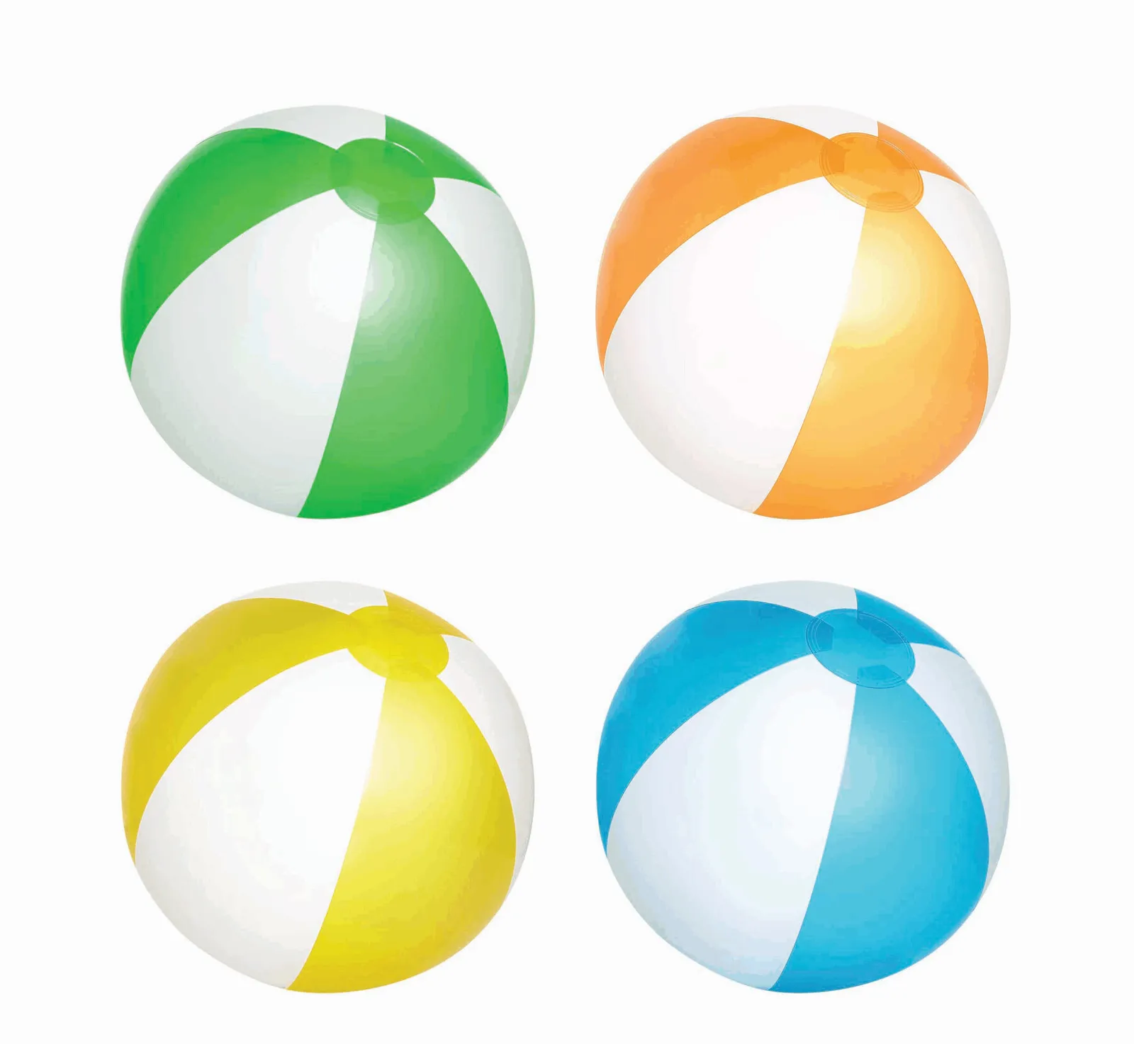 ATLANTIC SHINY - Aufblasbarer Strandball, grün, weiß – Bild 5