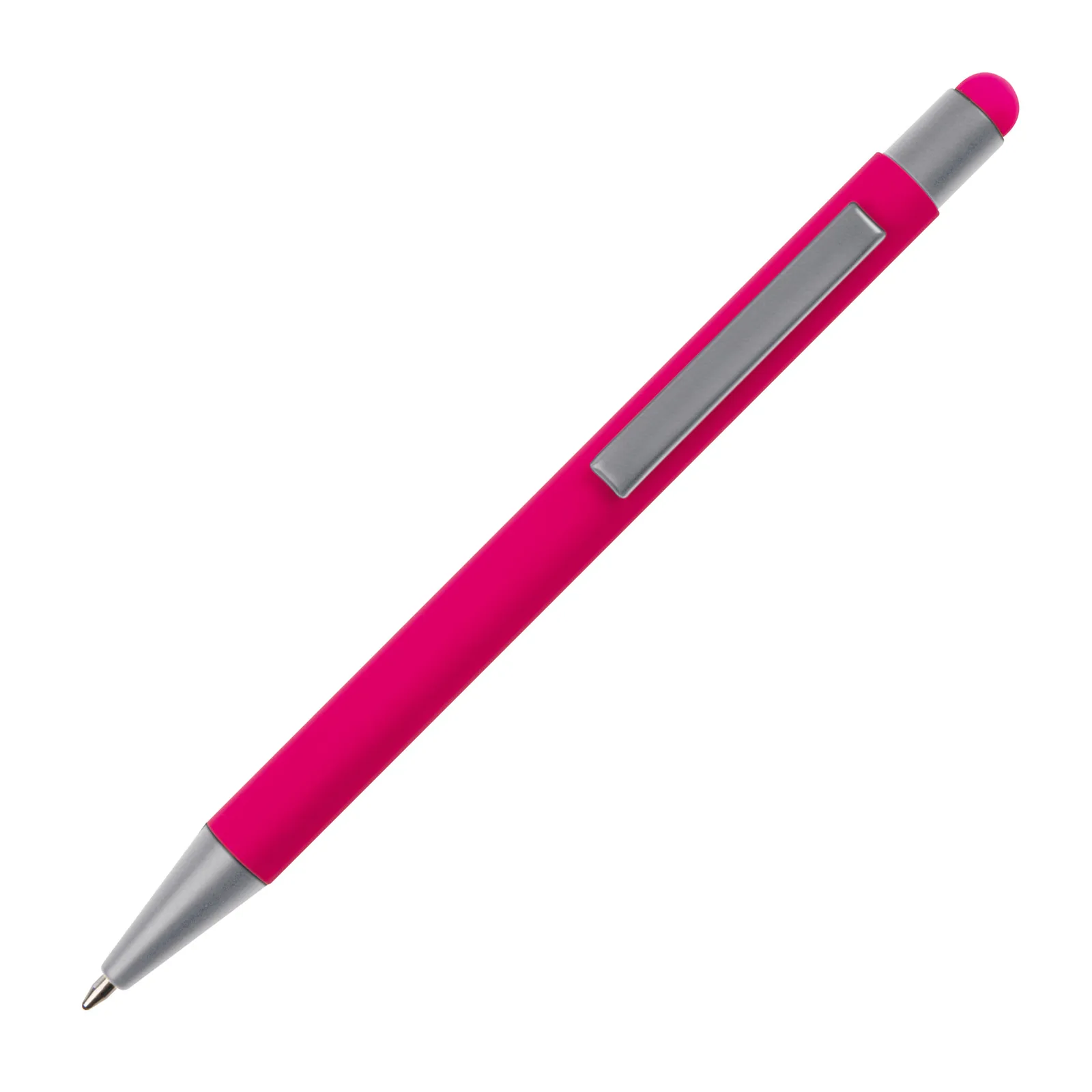 Metall Kugelschreiber mit Touch-Pen Rio, pink – Bild 3