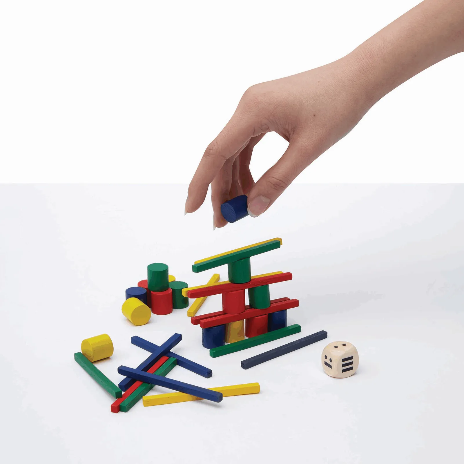 STACKING - Geschicklichkeitsspiel farbig, farbig – Bild 4