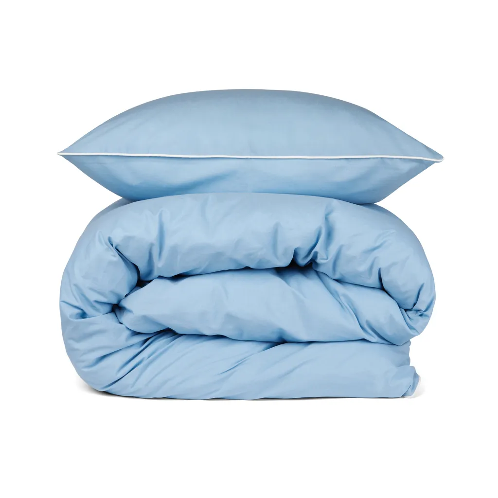 VINGA Marston OCS Bio-Baumwoll-Bettwäsche, 4er-Set, blau