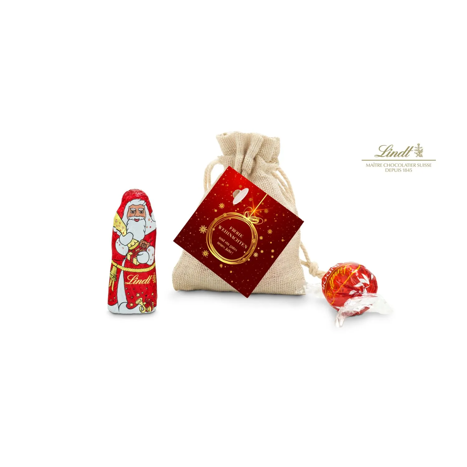 Geschenkset / Präsenteset: Little Santa, rot – Bild 3