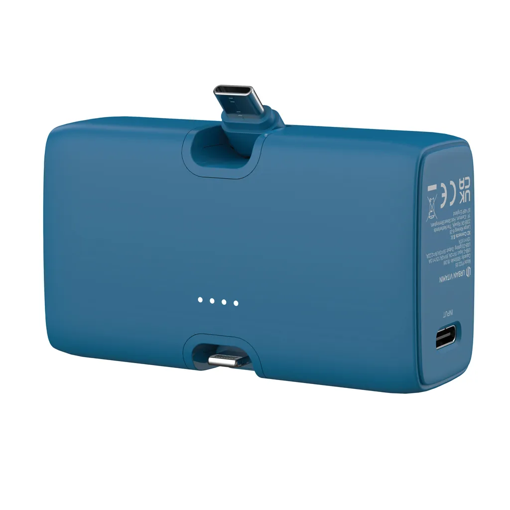 Urban Vitamin Los Angeles 20W Powerbank aus RCS rec. Plastik, blau – Bild 6