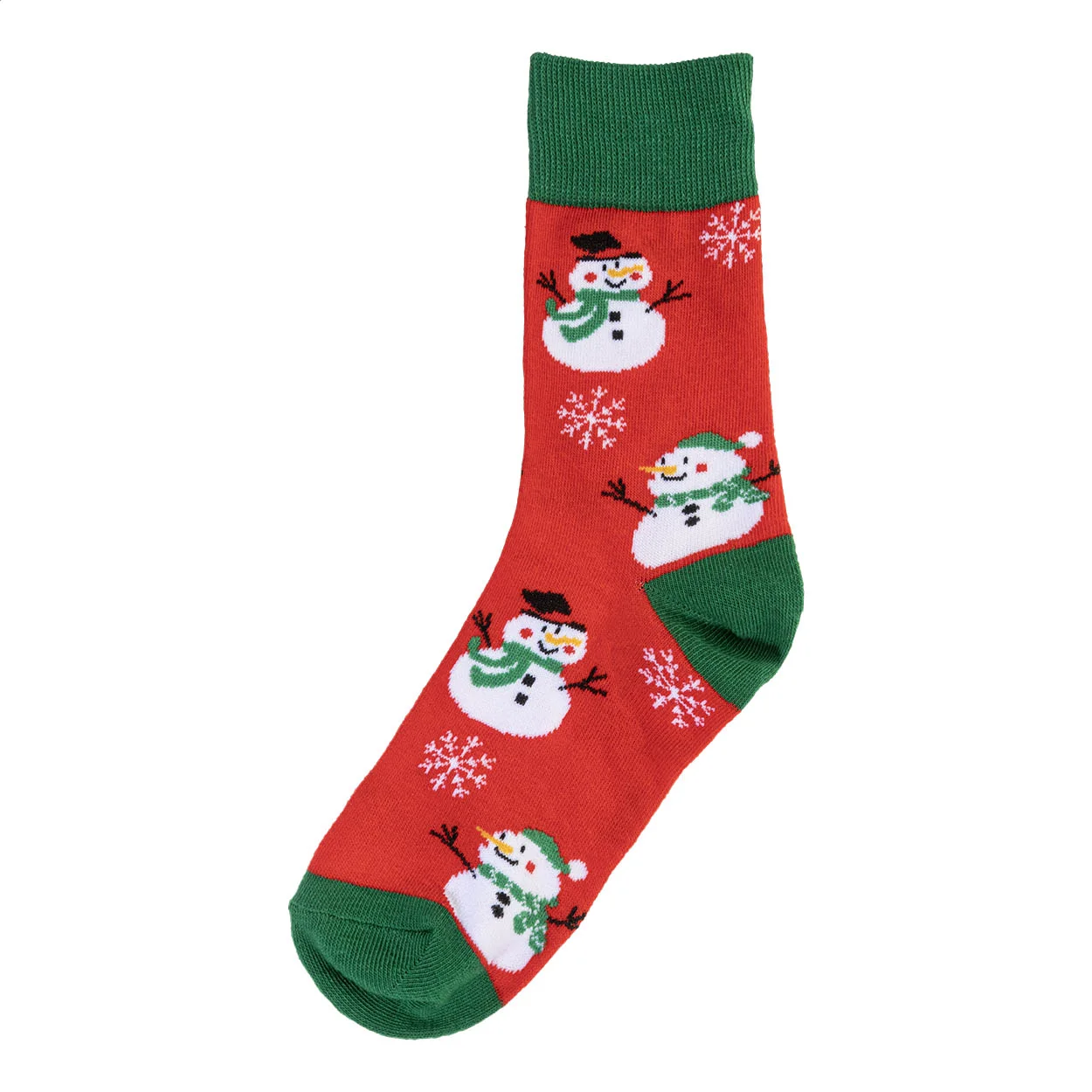 Weihnachtssocken Julsokka, Schneemann, rot, grün – Bild 4