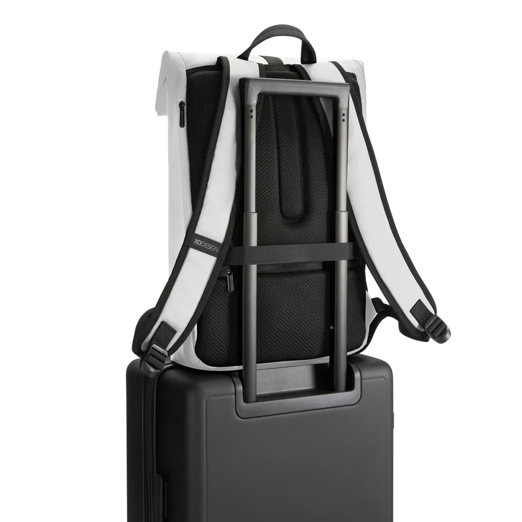 Urban wasserabweisender Flap-Top Rucksack, off white – Bild 5