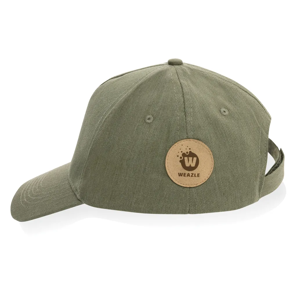 Impact 5 Panel Kappe aus 190gr rCotton mit AWARE™ Tracer, grün – Bild 2