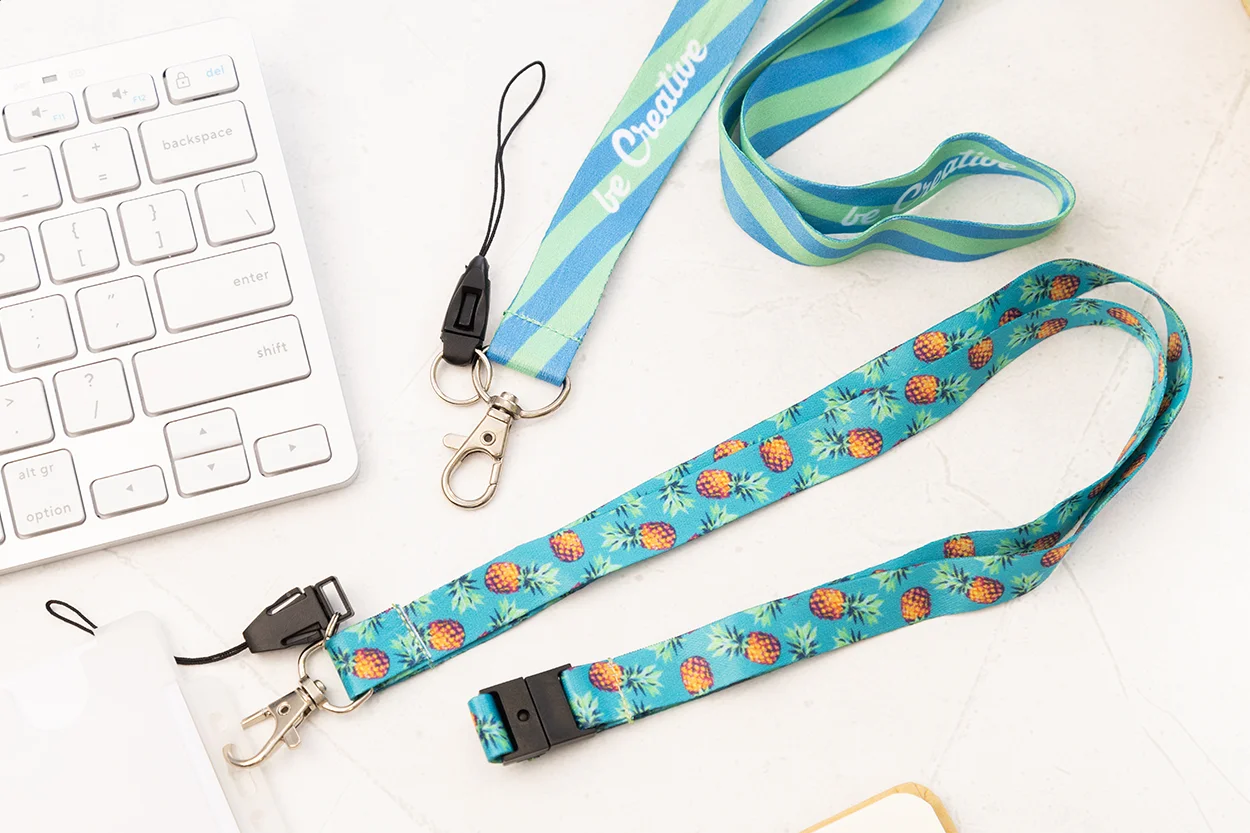 Lanyard Sublimationsdruck und Panikverschluss Subyard B Safe, weiß – Bild 3