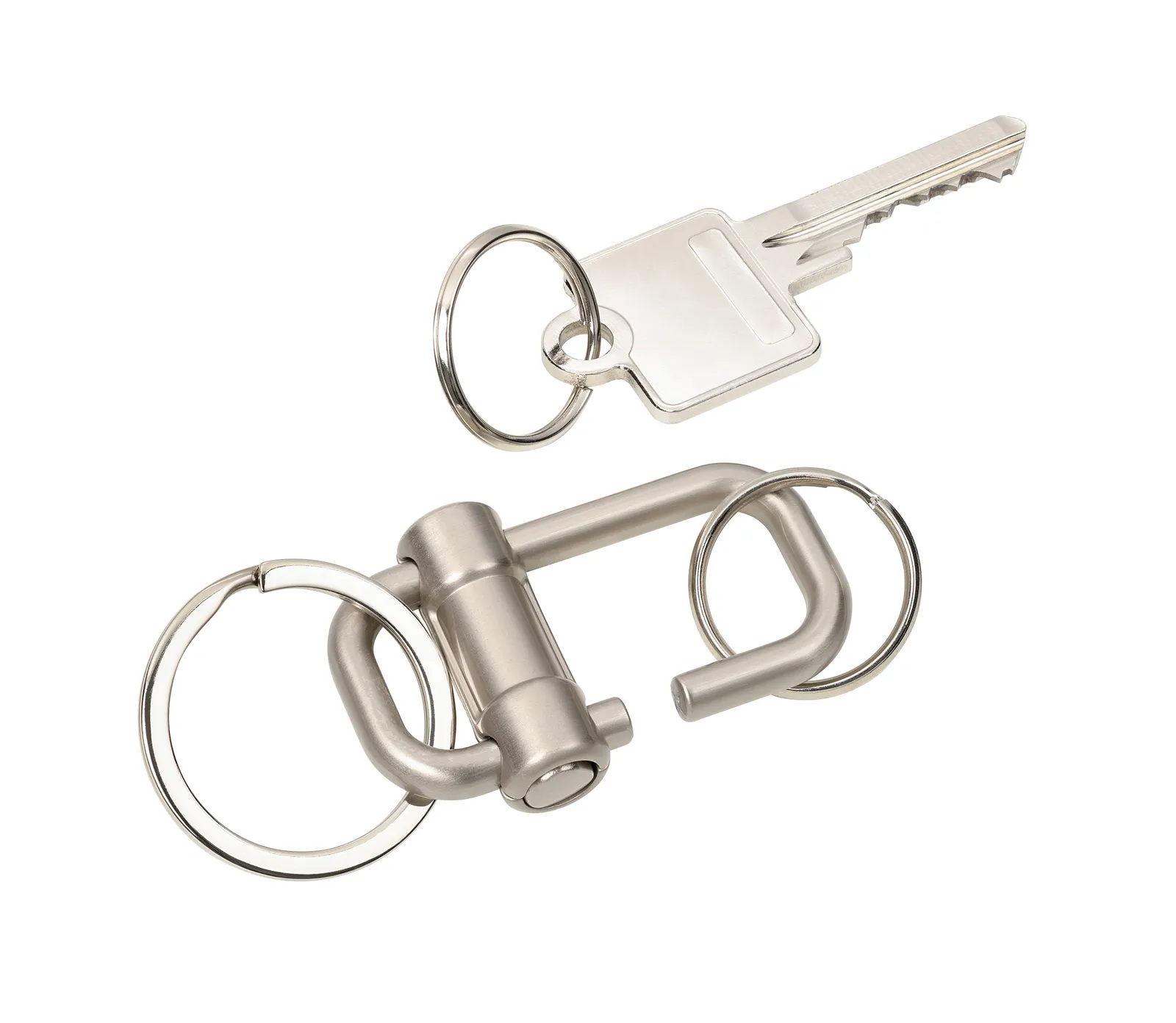 Schlüsselanhänger 2-WAY KEY silberfarben, silberfarben – Bild 2