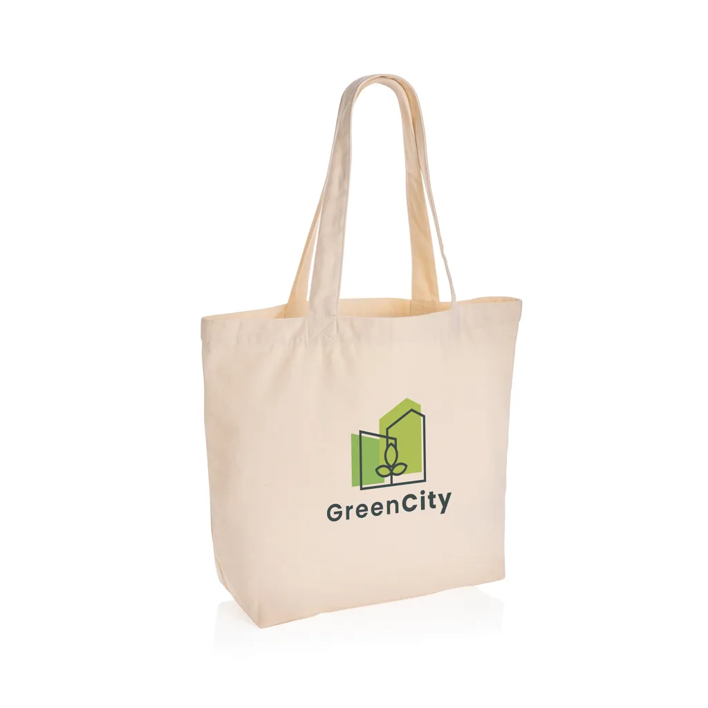 Impact Aware™ 240g/m² rcCanvas Shopper + Tasche, ungefärbt, off white – Bild 4
