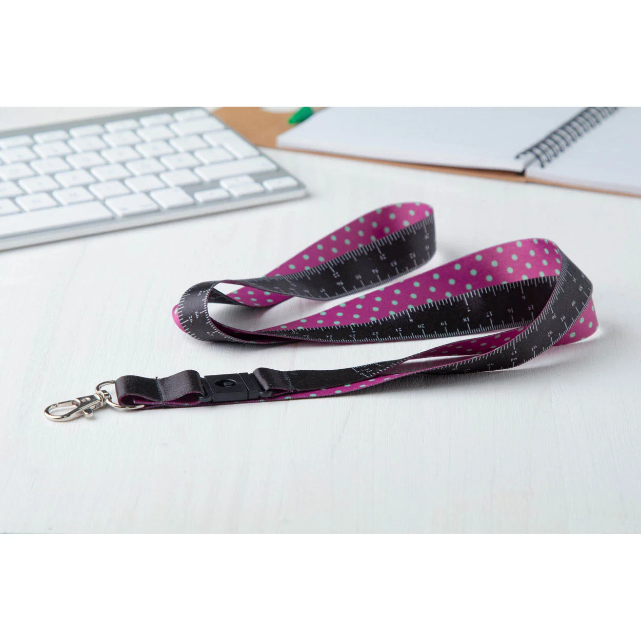 Lanyard Subyard E mit Sublimationsdruck, weiß – Bild 7