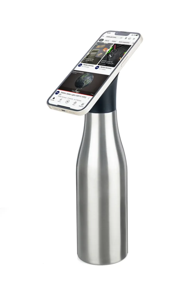 Thermoflasche STAND BY ME silberfarben, silberfarben – Bild 4