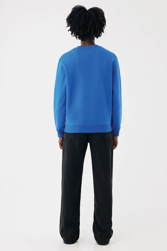 IQONIQ Torla Rundhals-Pullover aus recycelter Baumwolle, Königsblau – Bild 7