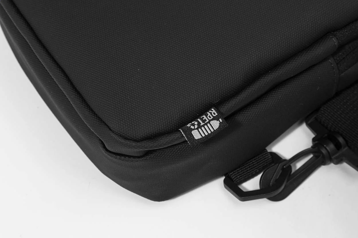 Shoulder bag, RPET Crobud, schwarz – Bild 5