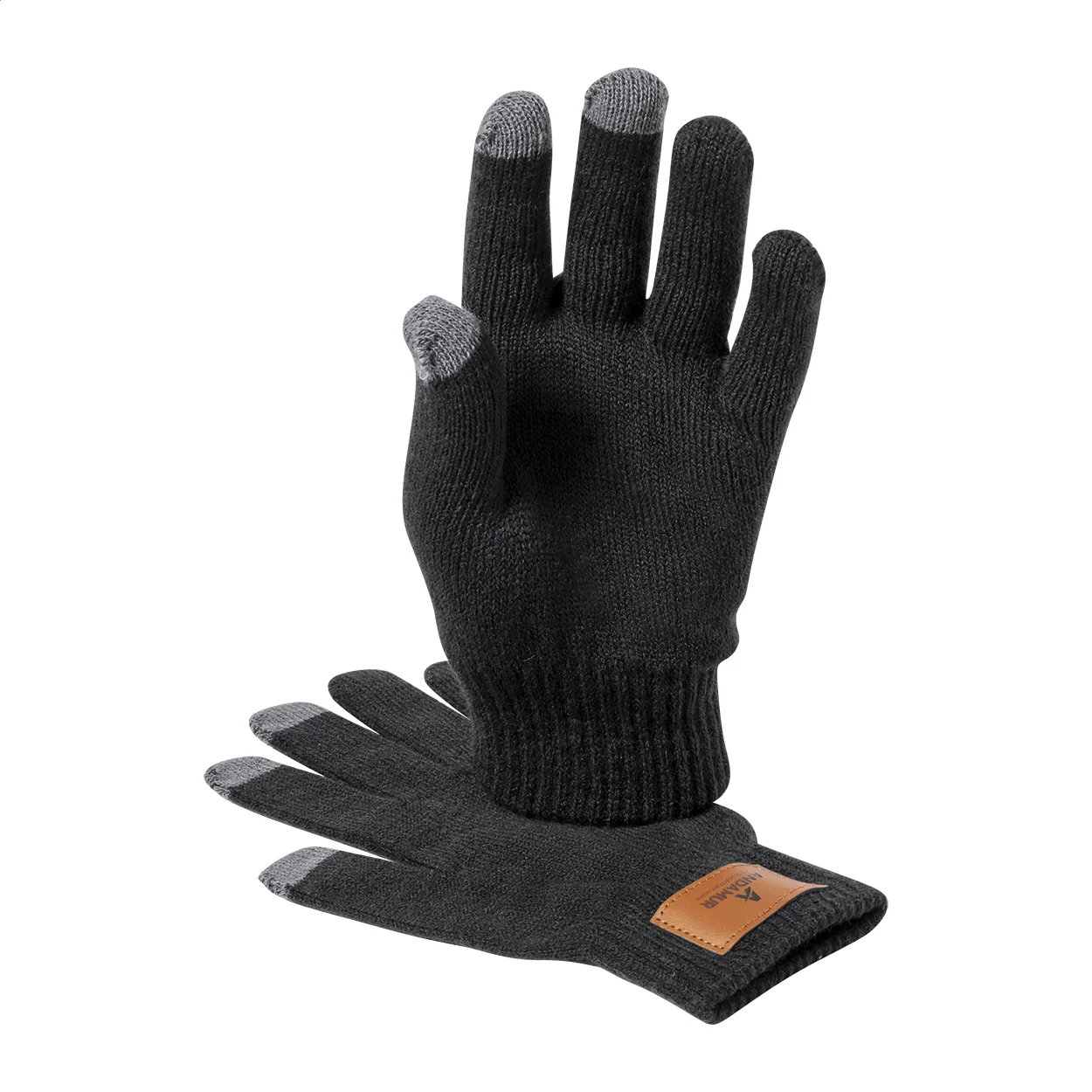 Mützen- und Handschuh-Set Pashen, schwarz – Bild 2