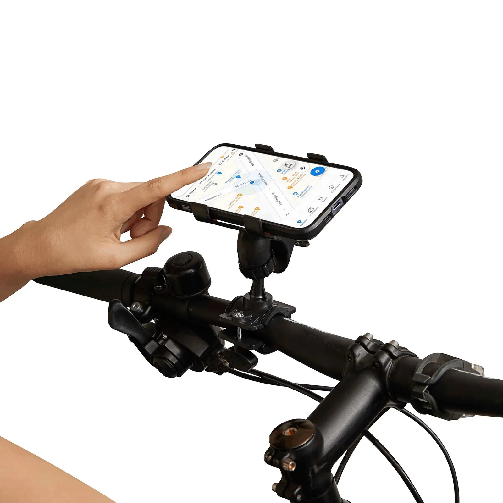 DOWN HILL - Smartphone-Halter schwarz, schwarz – Bild 4