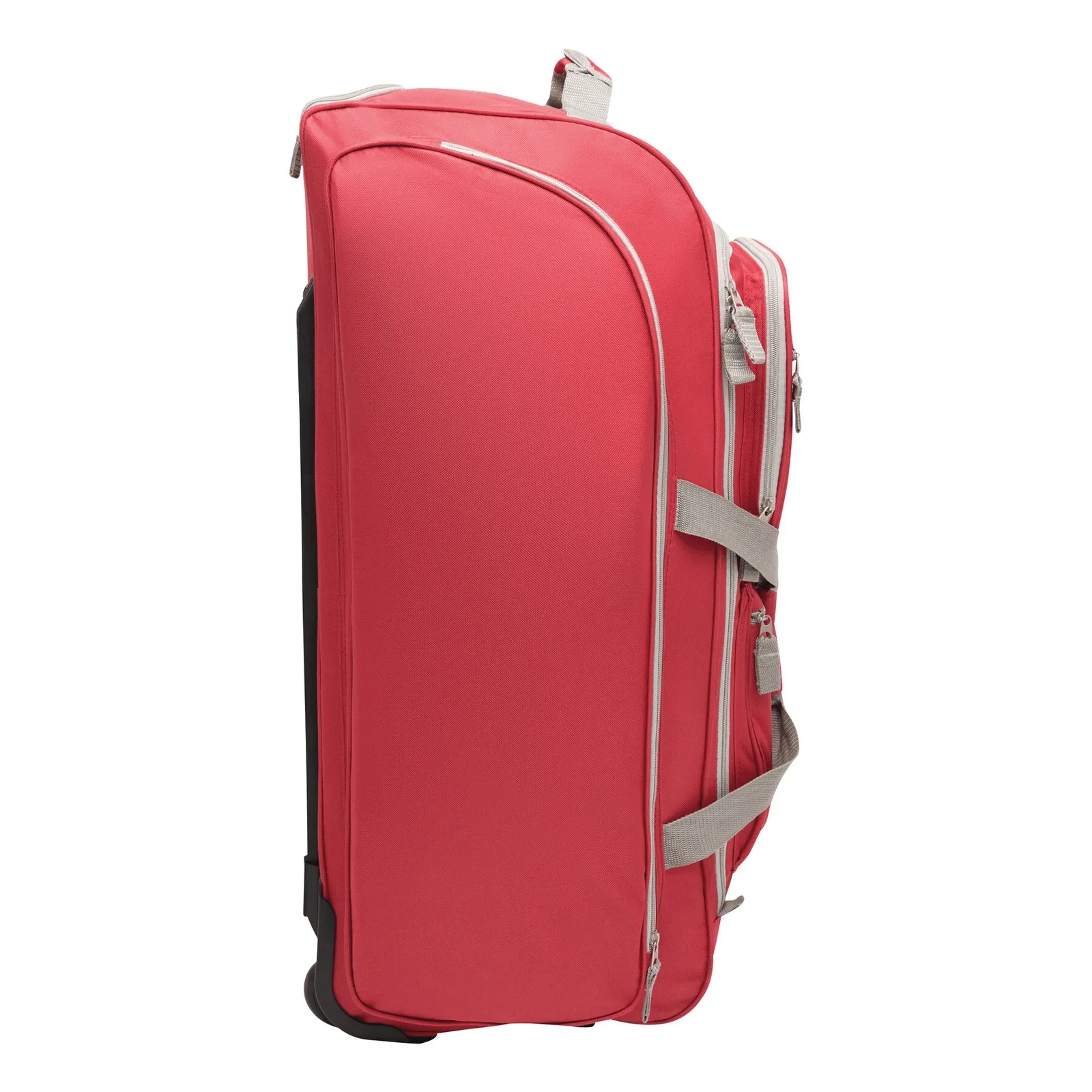 9P - Trolley-Reisetasche, grau, rot – Bild 7