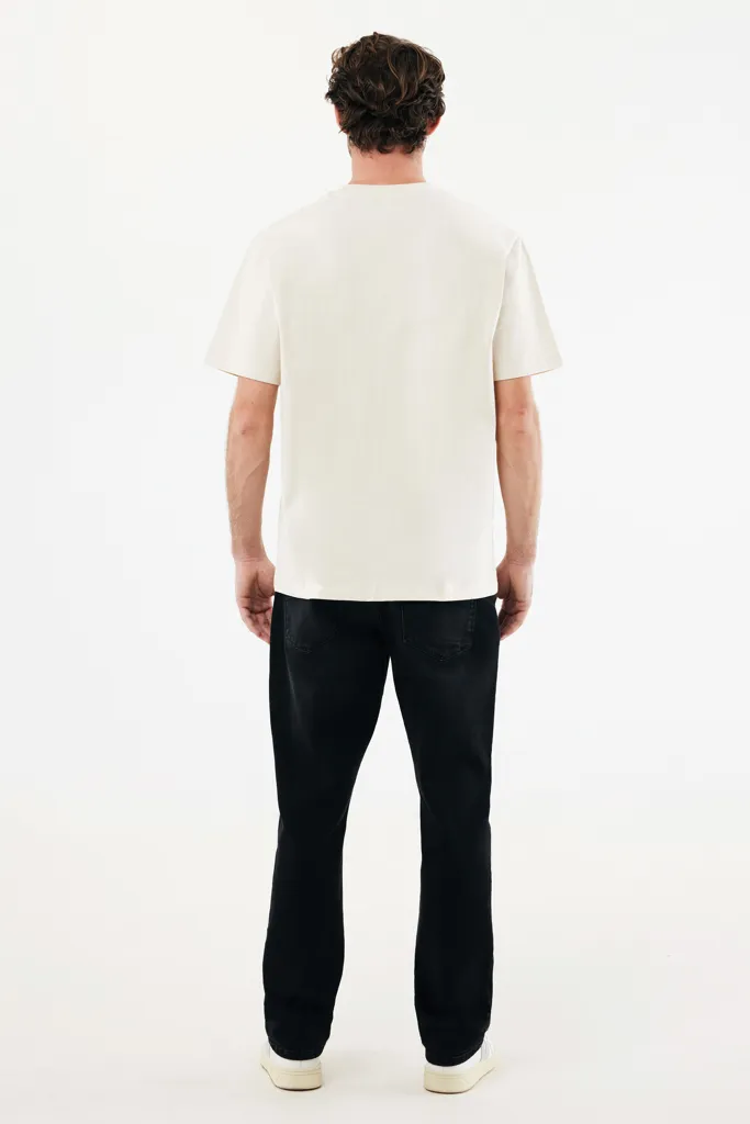 IQONIQ Nikko Heavyweight T-Shirt aus recycelter Baumwolle, natural raw – Bild 7