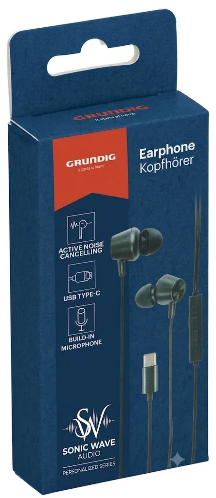 GRUNDIG In-Ear-Ohrhörer ANC mit USB-C-Anschluss