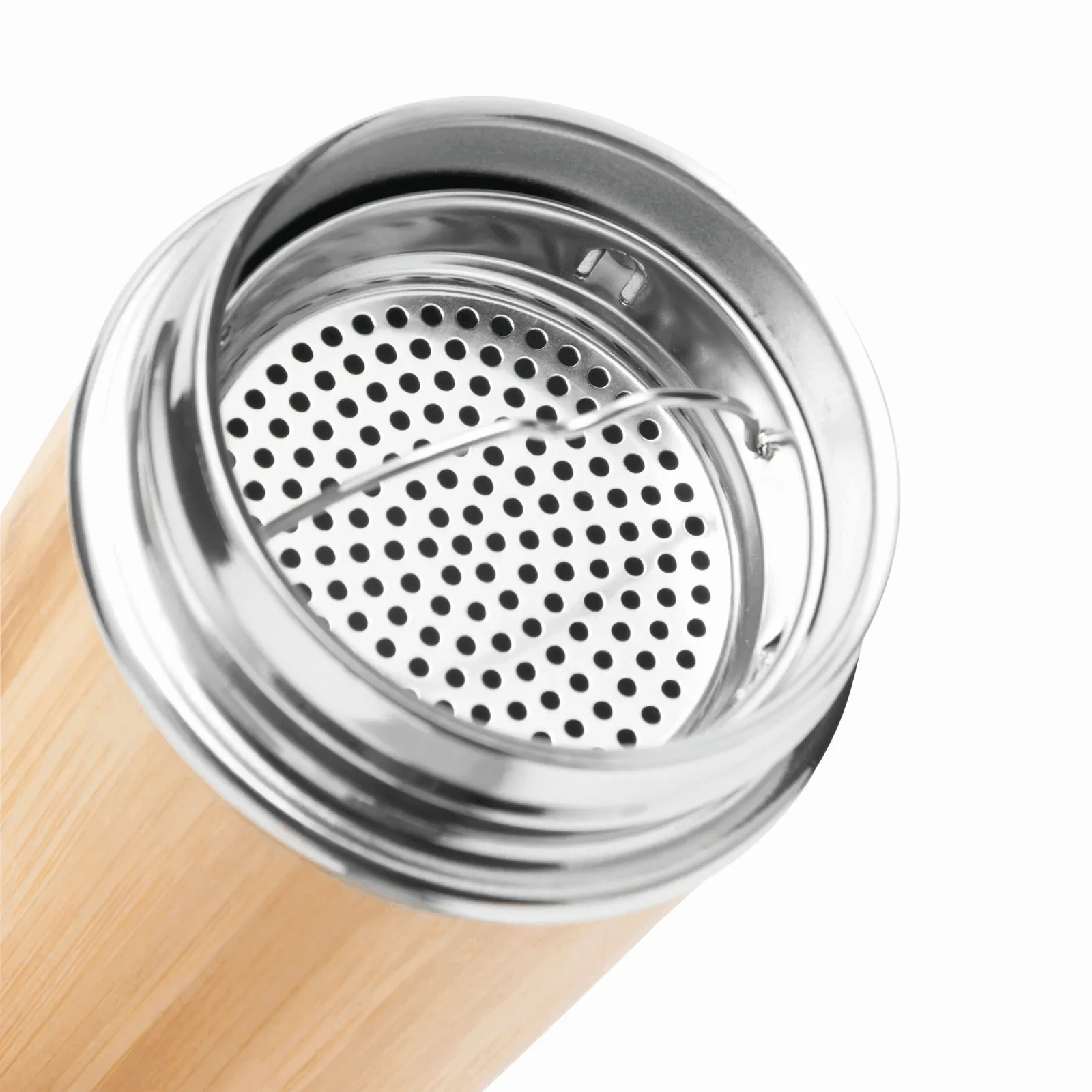 BAMBOO GO - Isolierflasche braun, silber, braun, silber – Bild 5