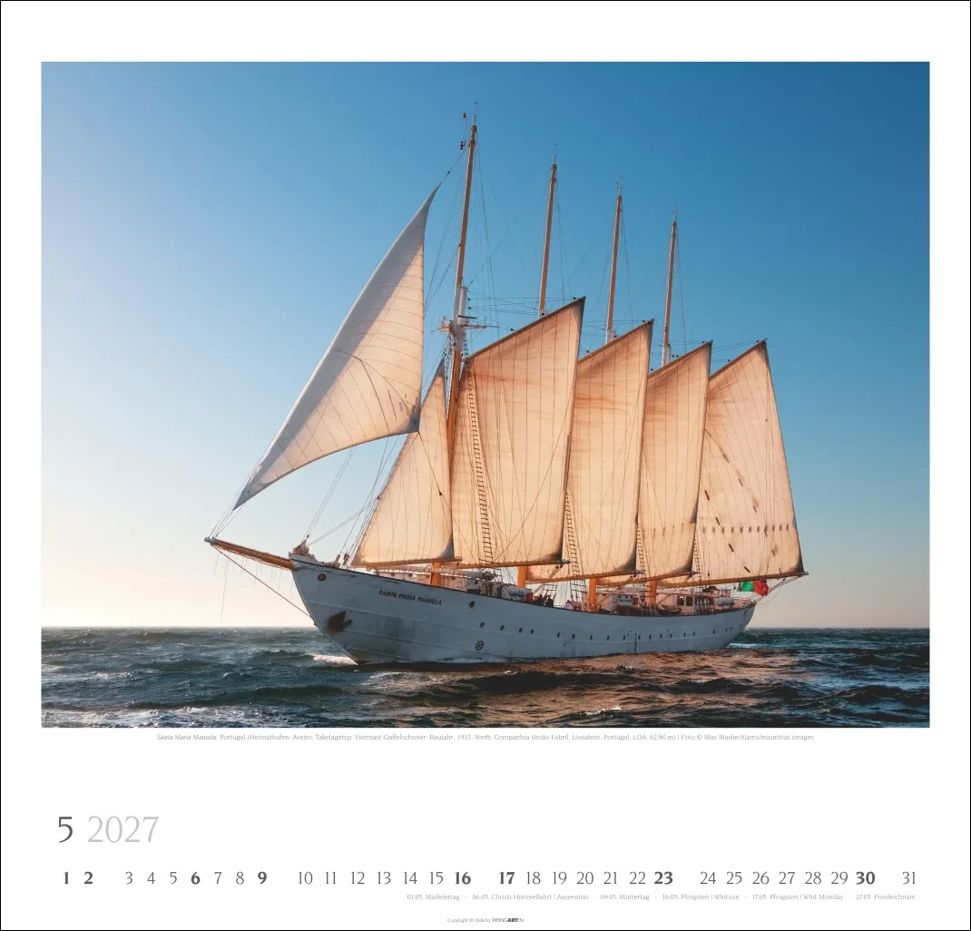 Tall Ships Wandkalender 2027 – Bild 6