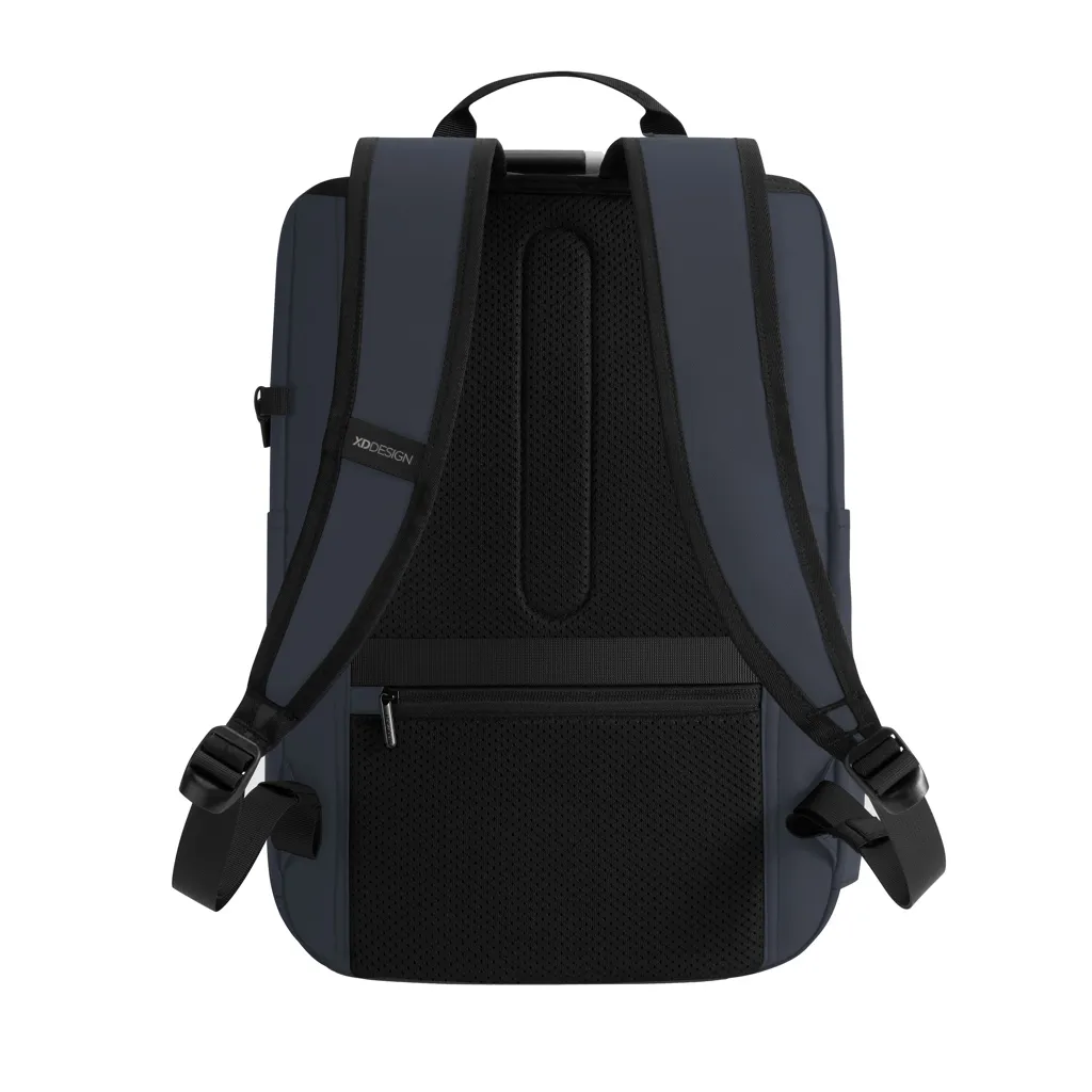 Urban wasserabweisender Anti-Diebstahl Rucksack, navy blau – Bild 2