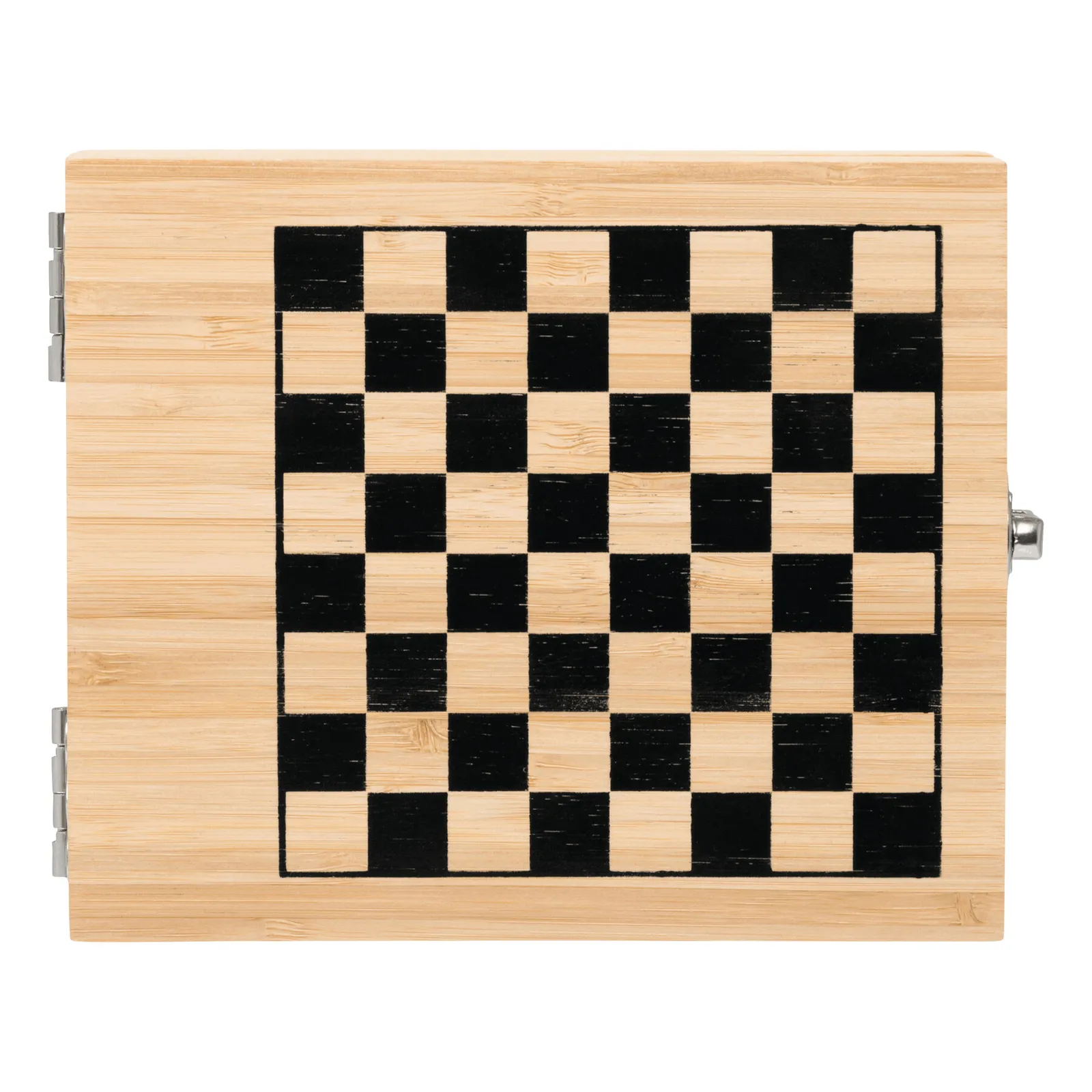 BAMBOO CHESS - Weinset mit Schachspiel braun, braun – Bild 3