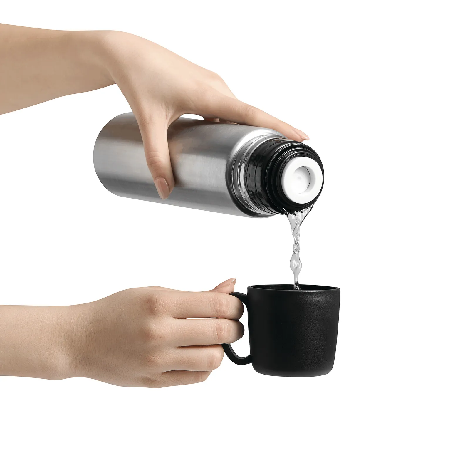 STEAMSIP - Vakuum-Isolierkanne schwarz, silber, schwarz, silber – Bild 10