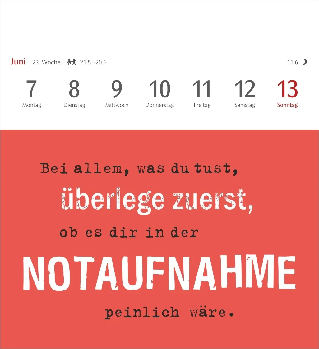 Typo-Sprüche-Kalender Postkartenkalender 2027 – Bild 5