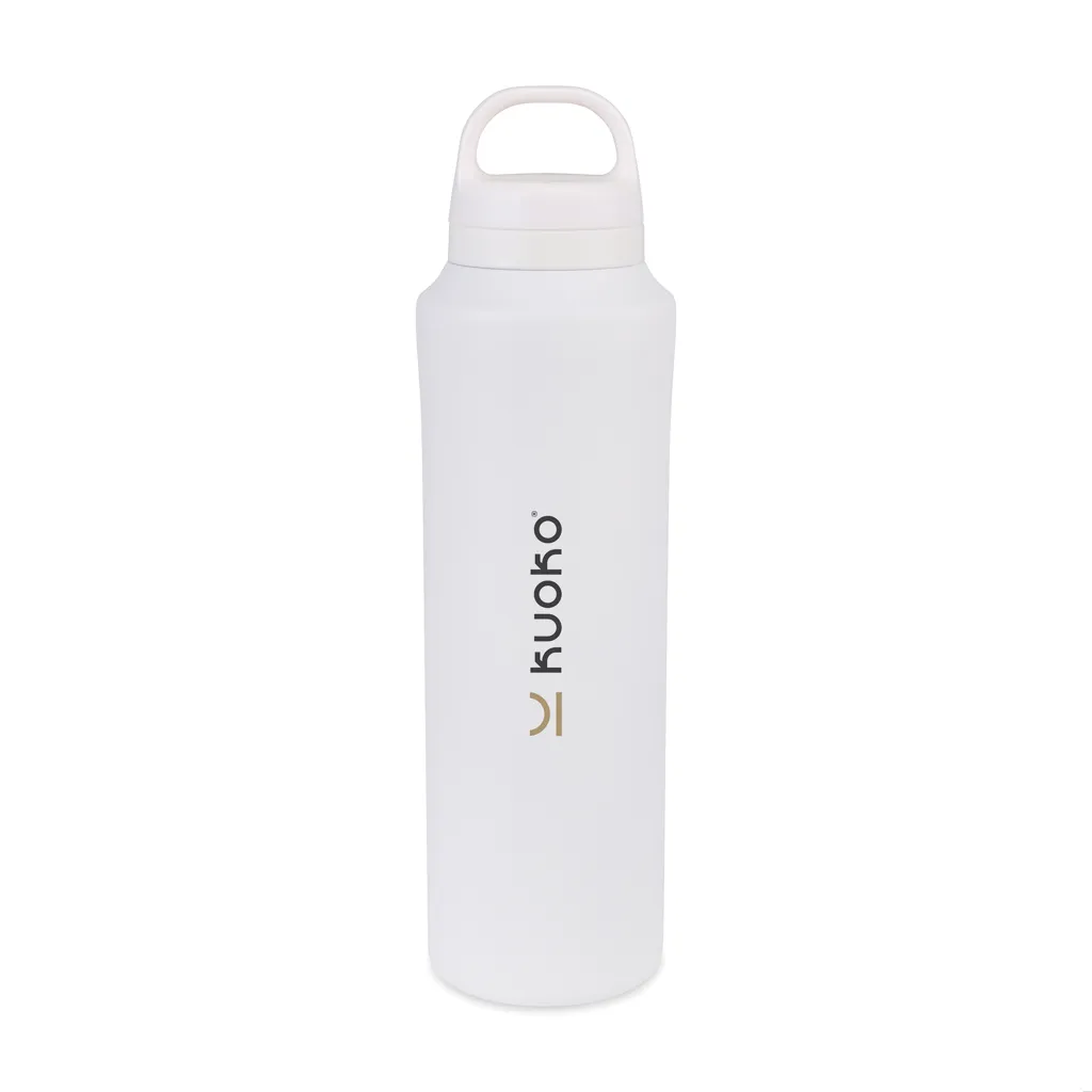 Aviana™ Rowan RCS recycelte Wasserflasche 740ml, weiß – Bild 4