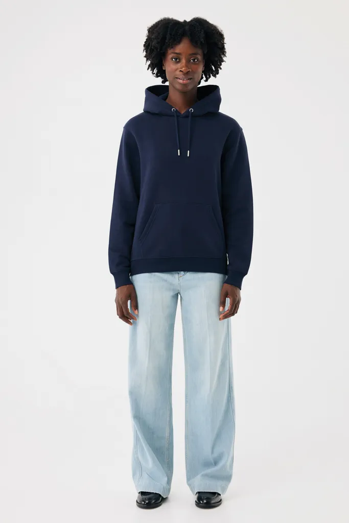 IQONIQ Joshua Hoodie aus recycelter Baumwolle, navy blau – Bild 6