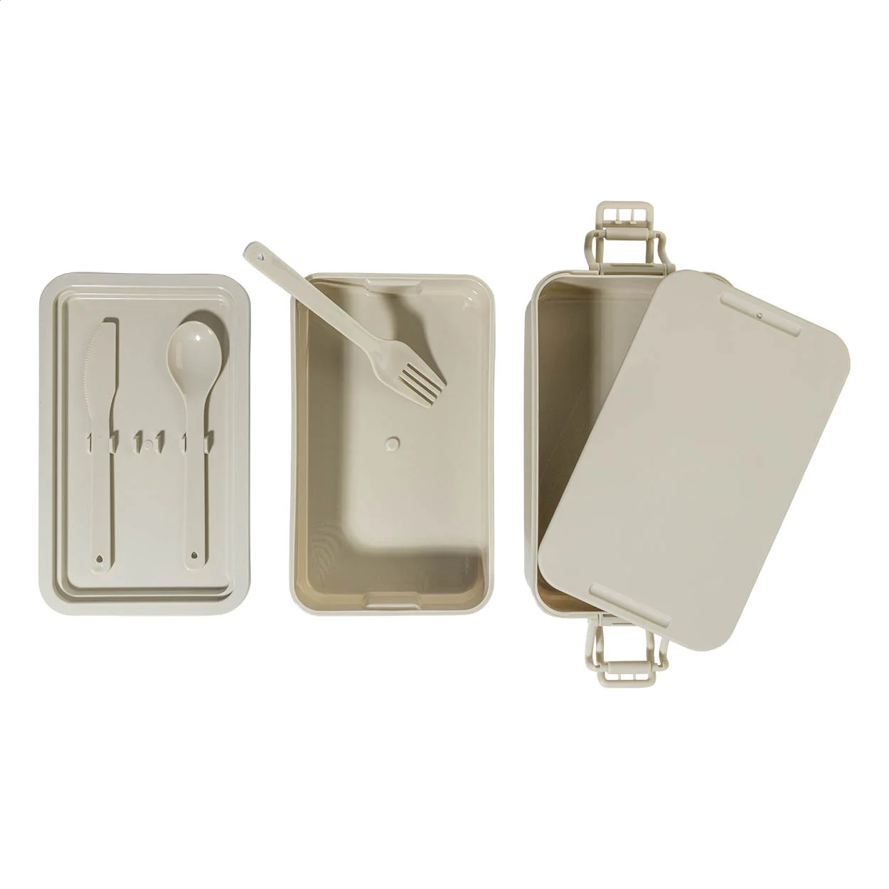 Stapelbare Lunchbox Duplox, natur – Bild 7