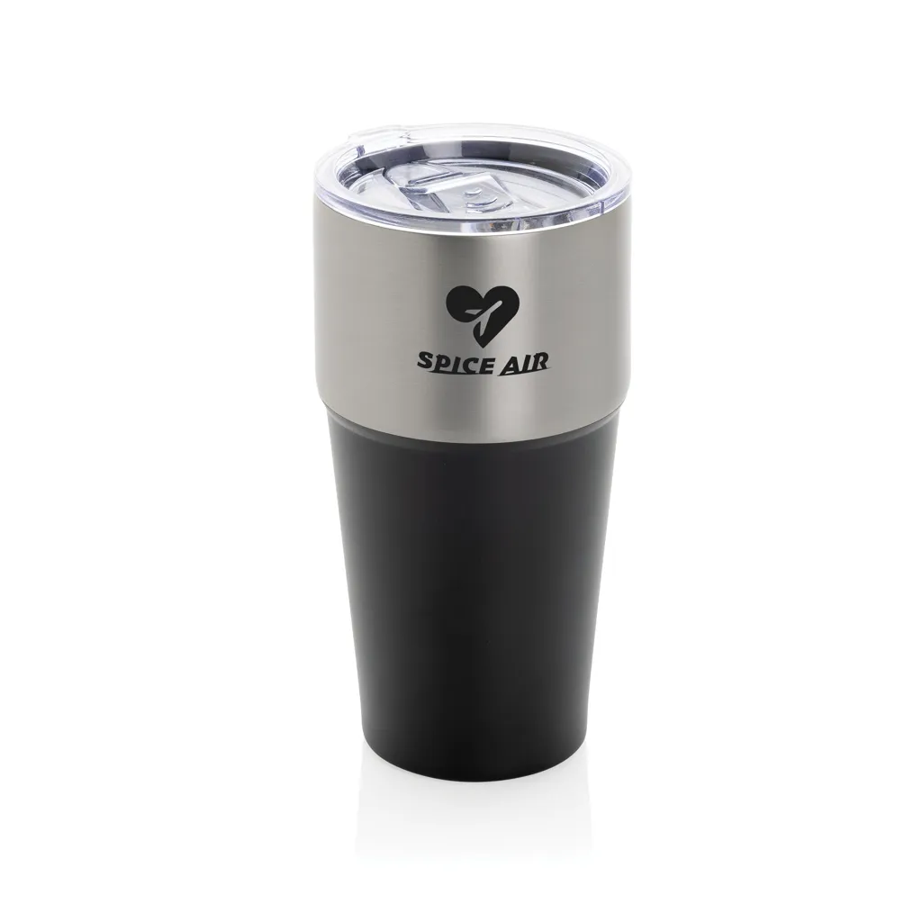 Fluid Becher aus RCS-zertifiziert recyceltem Stahl, 500ml, schwarz – Bild 3