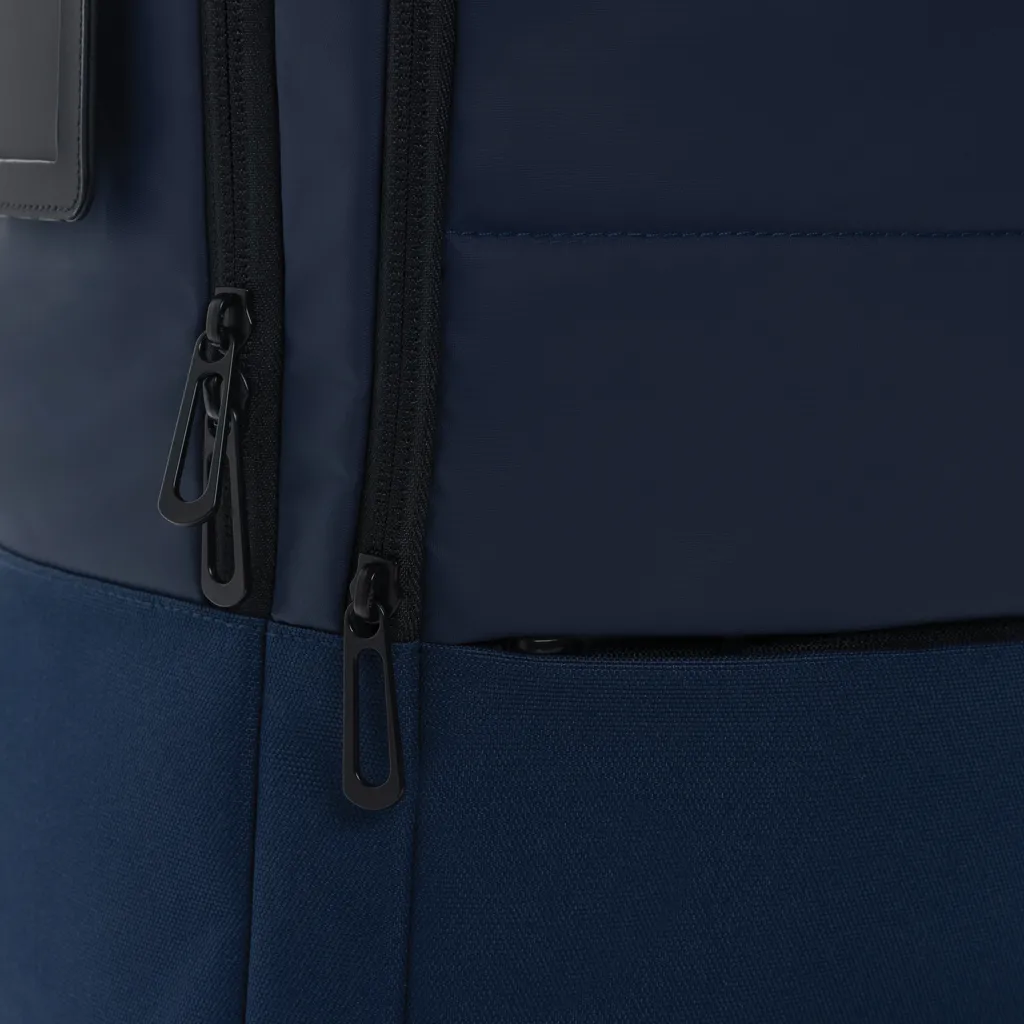 Armond AWARE™ RPET 15.6" Deluxe Laptop-Rucksack, navy blau – Bild 10