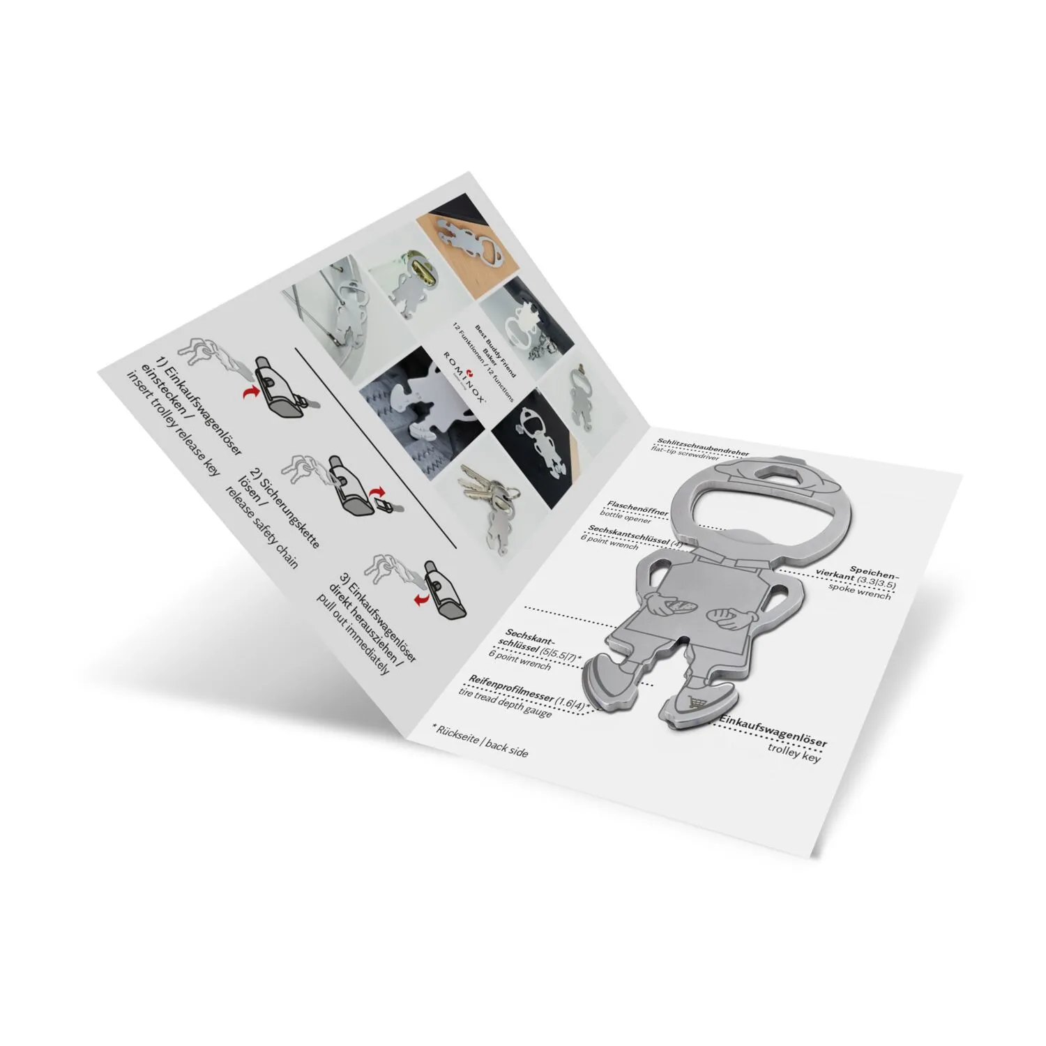 ROMINOX® Best Buddy Friend // Baker, silber – Bild 2