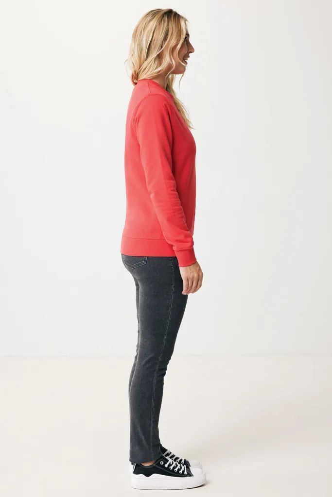 IQONIQ Zion Rundhals-Sweater aus recycelter Baumwolle, luscious red – Bild 6