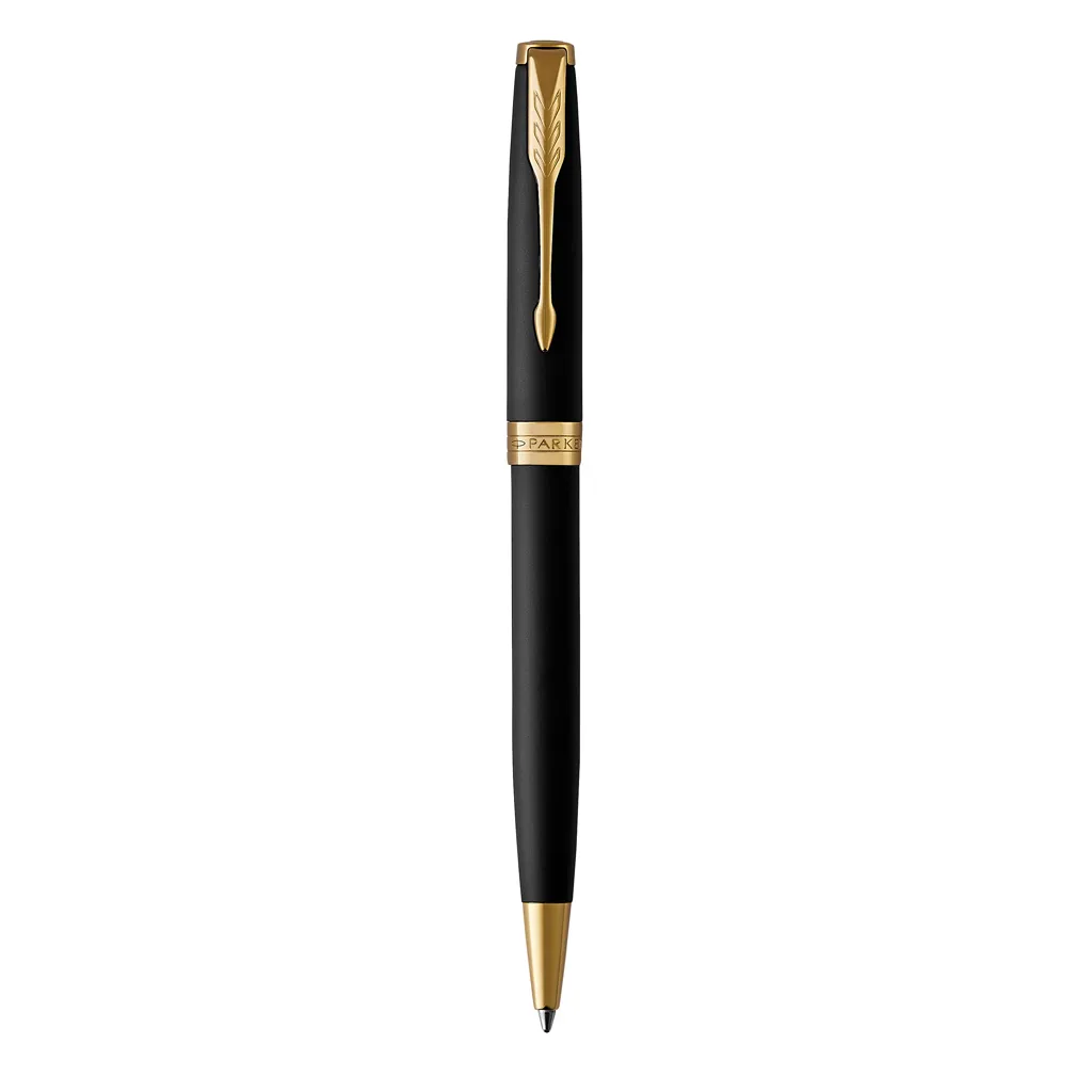 Parker SONNET Stift mattschwarz mit Palladium-Verzierungen, gold – Bild 4
