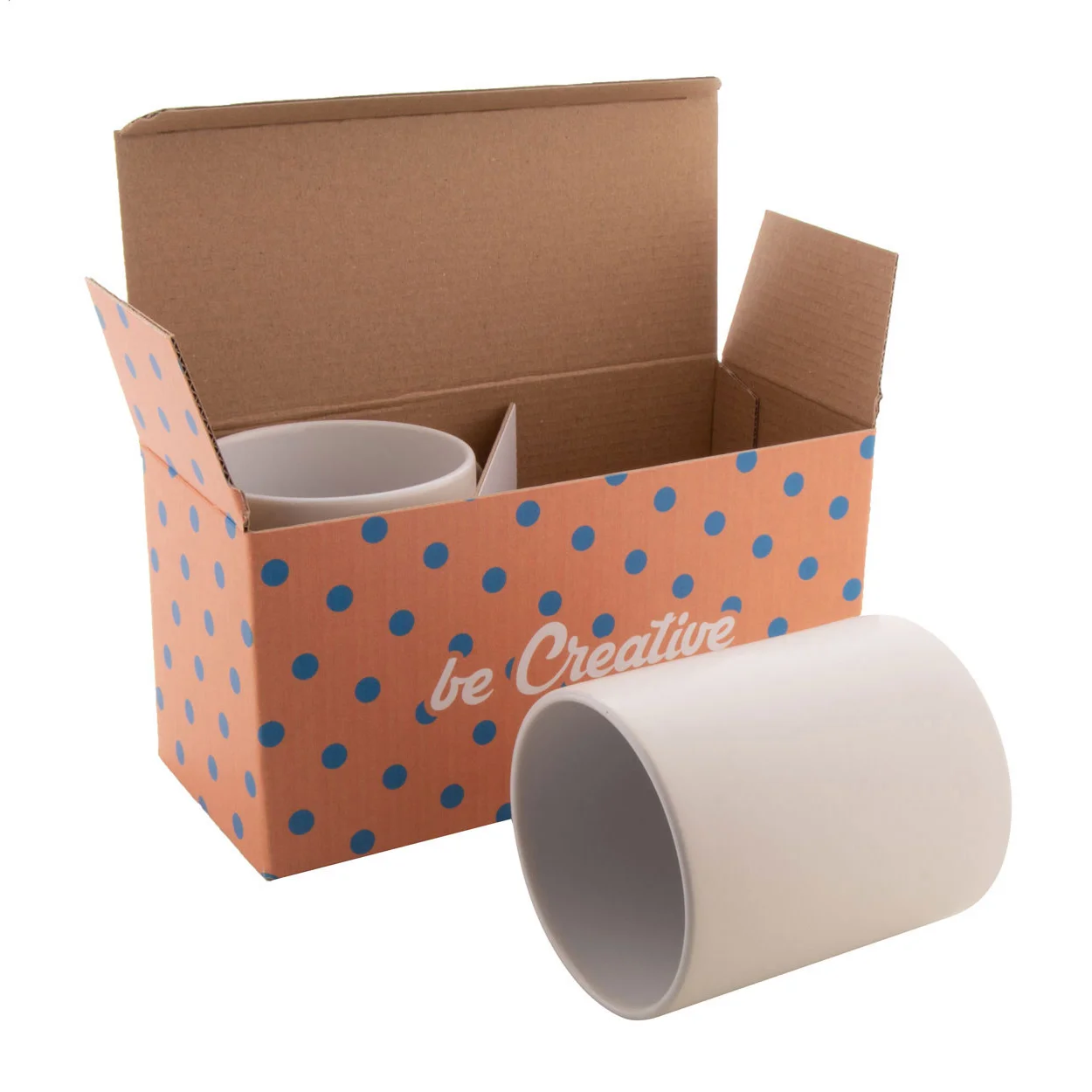 Individuelle Doppel-Tassenbox CreaBox Mug Double, weiß – Bild 12