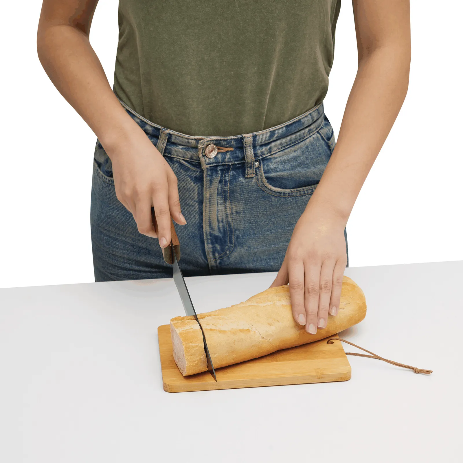 BAMBOO SHAPE - Schneidebrett braun, braun – Bild 3