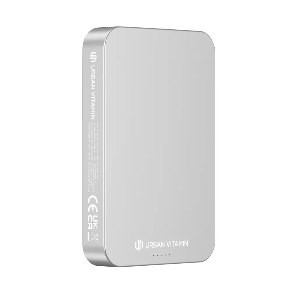 Urban Vitamin Compton 10000mAh Powerbank aus RCS Plastik/Alu, silber – Bild 10