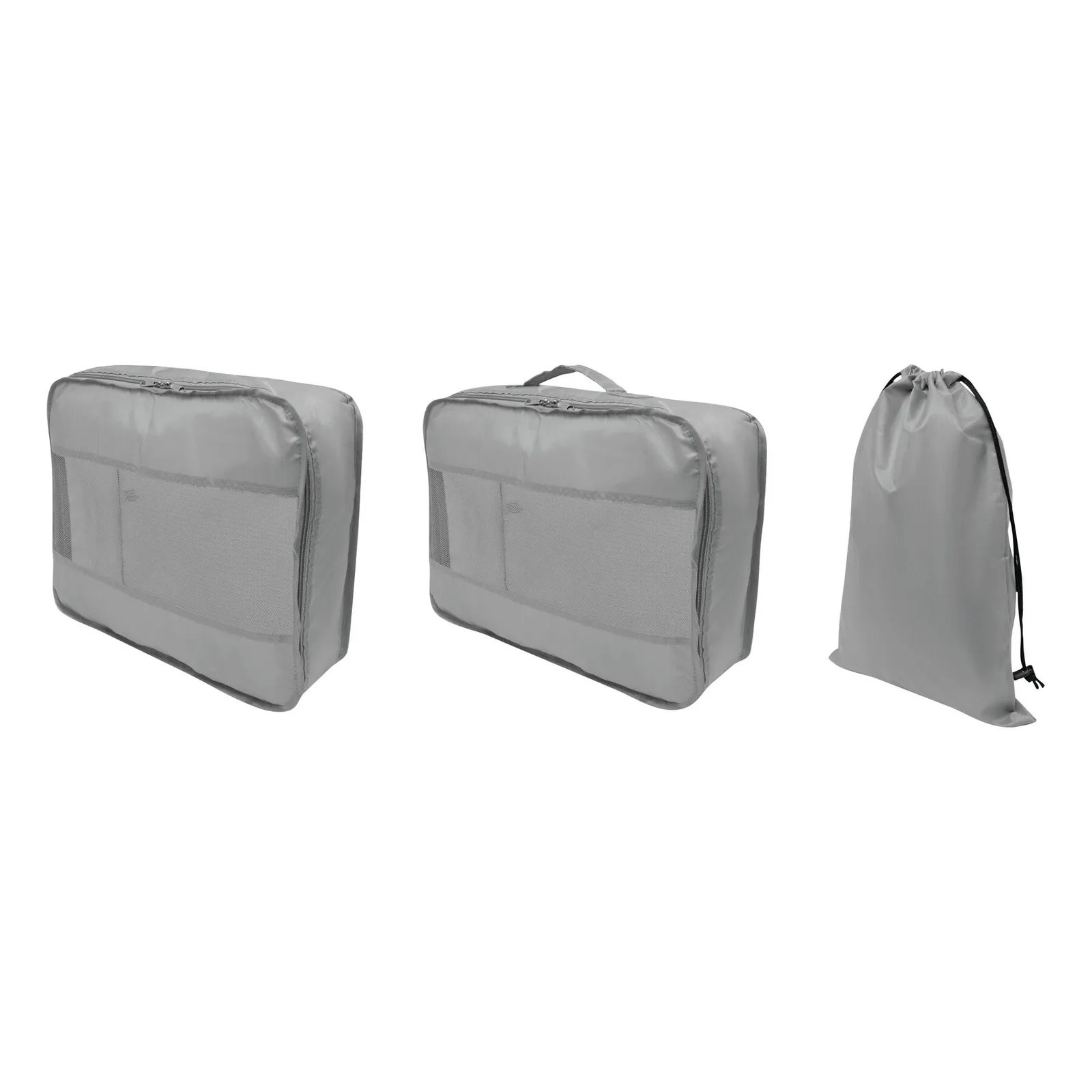 TRAVEL ATTENDANT - Reise-Set, 3-teilig grau