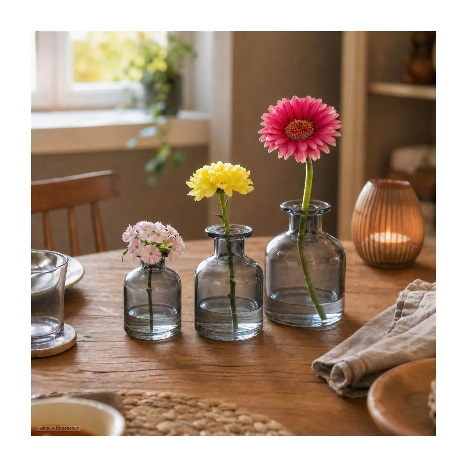ROMINOX® 3er Vasen-Set // Flora, schwarz – Bild 9