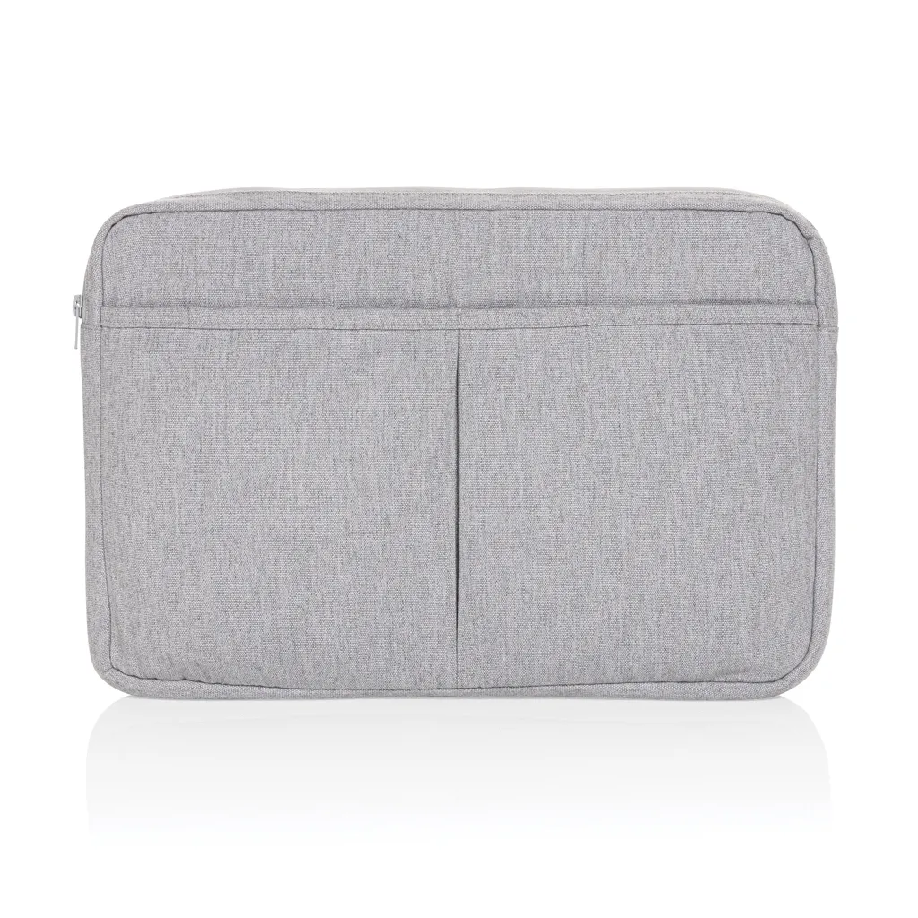 Laluka AWARE™ 15,6" Laptoptasche aus recycelter Baumwolle, grau – Bild 3