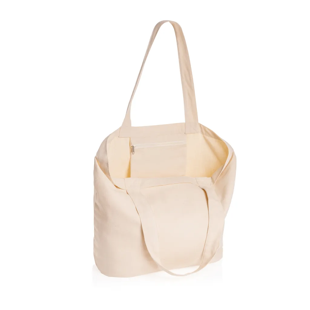 Impact Aware™ 240g/m² rcCanvas Shopper + Tasche, ungefärbt, off white – Bild 2
