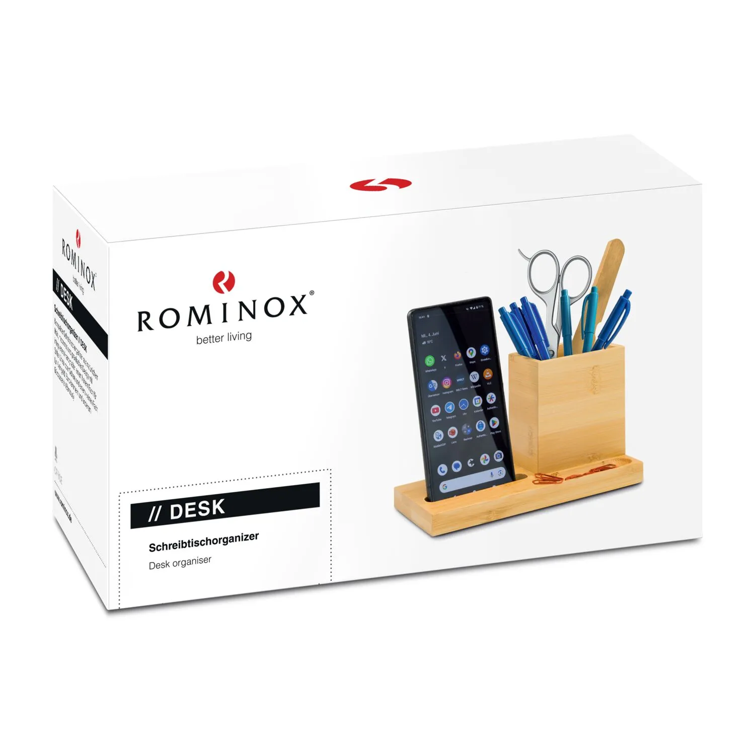 ROMINOX® Schreibtisch-Organizer // Desk, braun – Bild 7