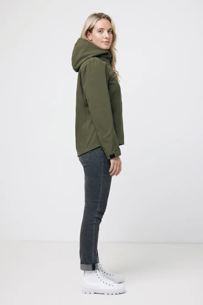 IQONIQ Makalu Damen Softshelljacke aus recyceltem Polyester, khaki – Bild 6