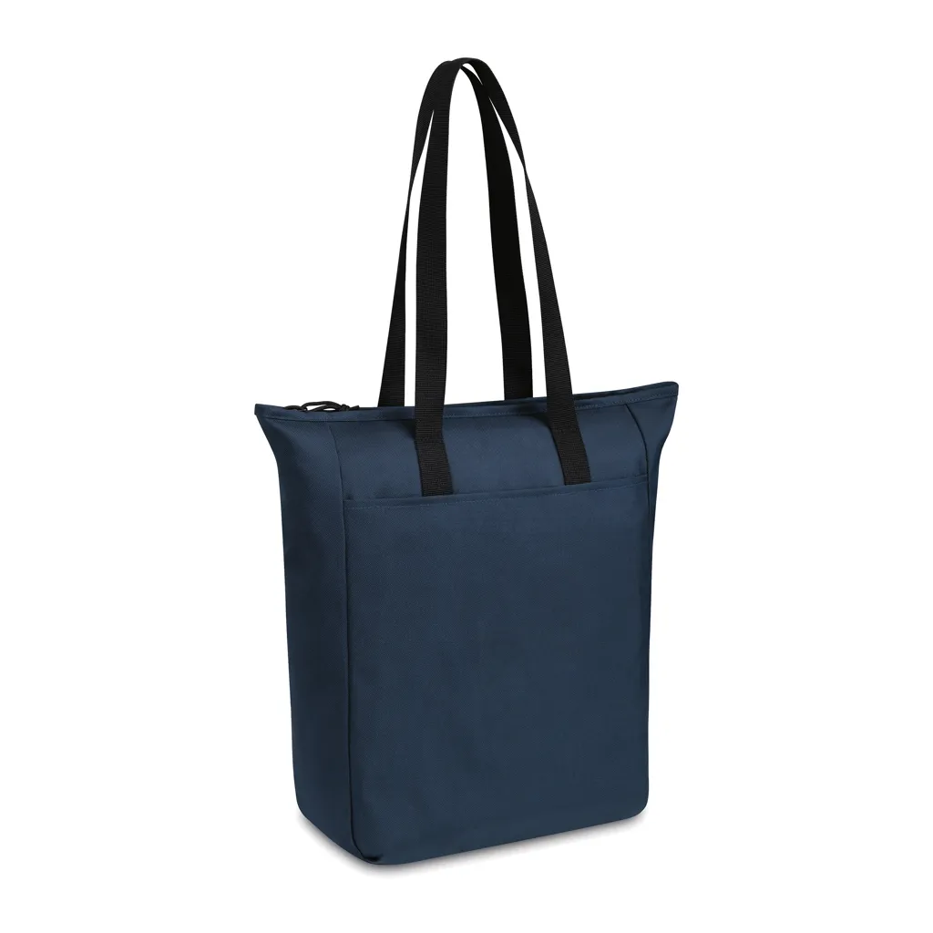 Renew AWARE™ rPET Tragetasche mit Reißverschluss, navy blau – Bild 2